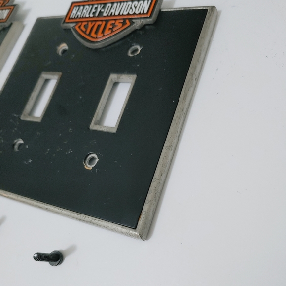 Harley-Davidson light switch plates covers set of 2 Double & Single - Picture 6 of 11